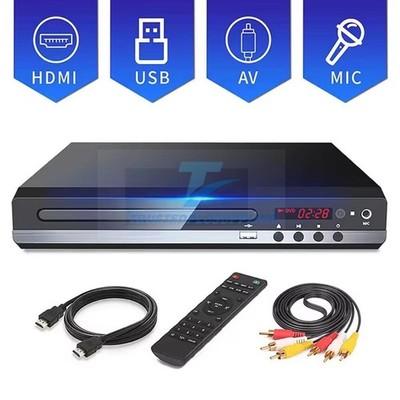 1080p DVD Player All Region Free DVD CD USB Player with HD+RCA Output HOME New
