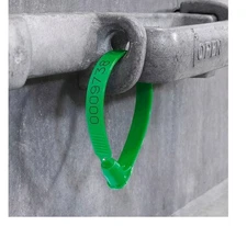 400 New Green Plastic Cargo, Truck Security Seals Numbered 4 Packs Of 100 