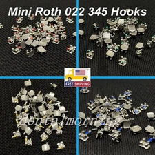 100pc Dental Orthodontic Brackets metal Braces Mini Roth Slot 022 345 hooks Bulk