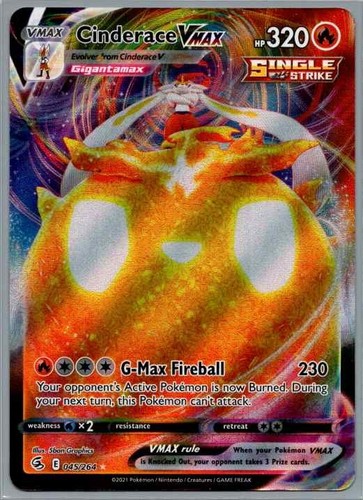 Cinderace VMAX 045/264 Fusion Strike NM