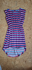 Y.F.K. (kik) Kleid in pink, blau + weiß gestreift in Gr. 158/164
