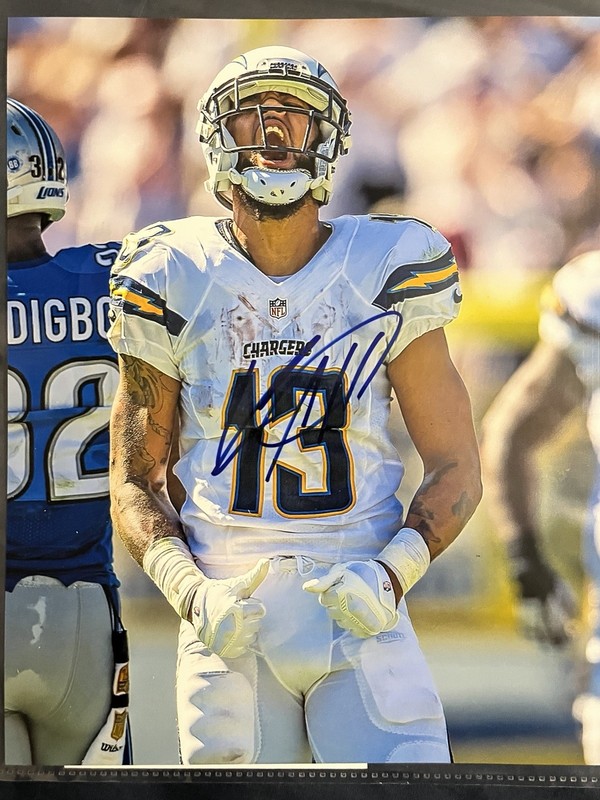 Keenan Allen Signed San Diego Los Angeles Chargers 8x10 Photo California Bears