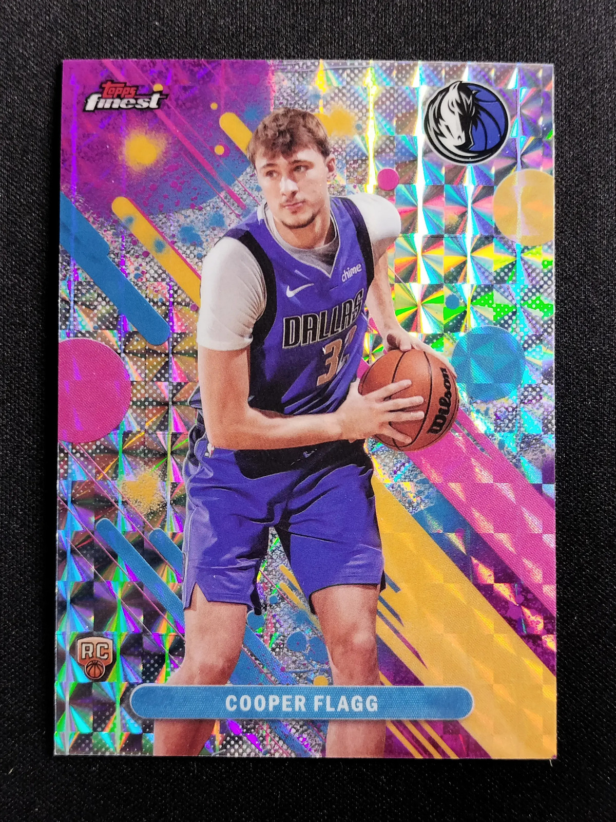 2025-26 Topps Finest Cooper Flagg #1 Common Geometric REF RC Mavericks QJ41