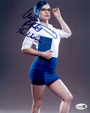 Leva Bates Signed AEW 8x10 Photo #1 JSA COA WWE NXT Blue Pants