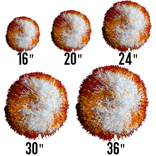 Extra Large Pro Vintage Cheerleader Pom Poms -36"- NFL, NCAA, MLB, NBA, Varsity - Bild 4 von 10