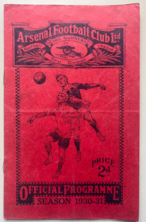 1930/31 Arsenal Reserves v Brighton & Hove Albion Football Combination