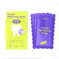 POP Violet Teeth Whitening Strips.Purple Color Corrector .Removes Yellow Stains
