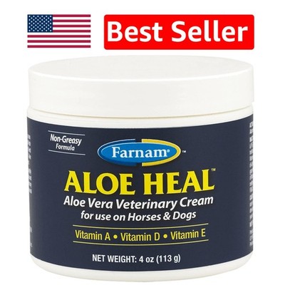 Aloe Heal 4 oz Cream for Dogs & Horses - Fast Relief for Cuts & Irritations