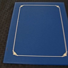 Creative Memories Navy Blue One Open Spine Album 8x10 no Pages scrapbook;
