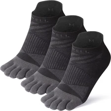Toe Socks for Men Women COOLMAX Five Finger Socks Athletic Running Ankle Low Cut