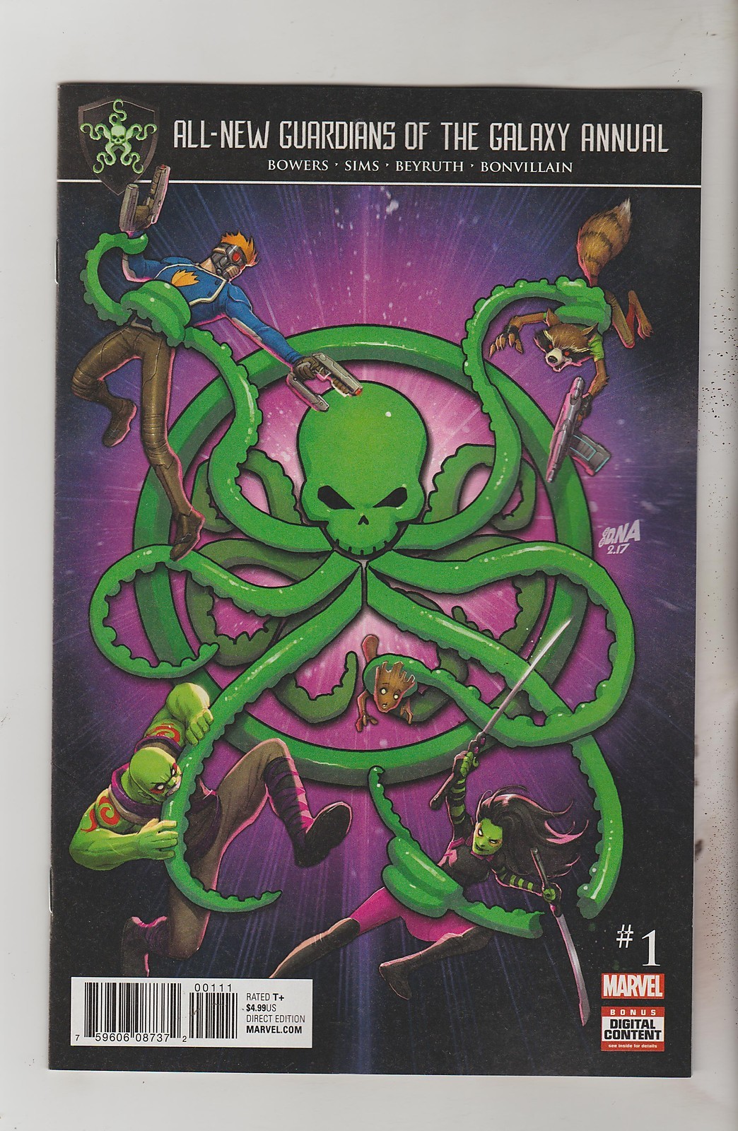 MARVEL COMICS ALL NEW GUARDIANS OF THE GALAXY ANNUAL #1 AUGUST 2017 1ST PRINT NM