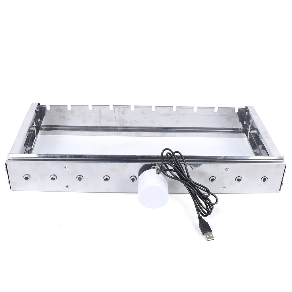 10 skewer Electric Rotisserie BBQ Grill Roaster Spit Rod Camping Automatic Shelf - Image 4 of 4