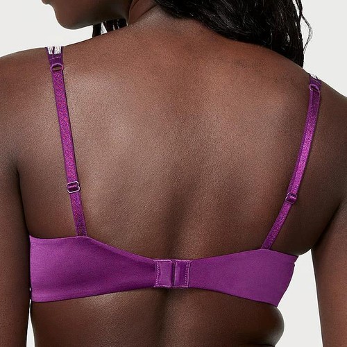 Victoria's Secret Bombshell Add-2-Cups Push-Up Bra 30D *Grape Shine Strap* NEW! - Picture 3 of 4
