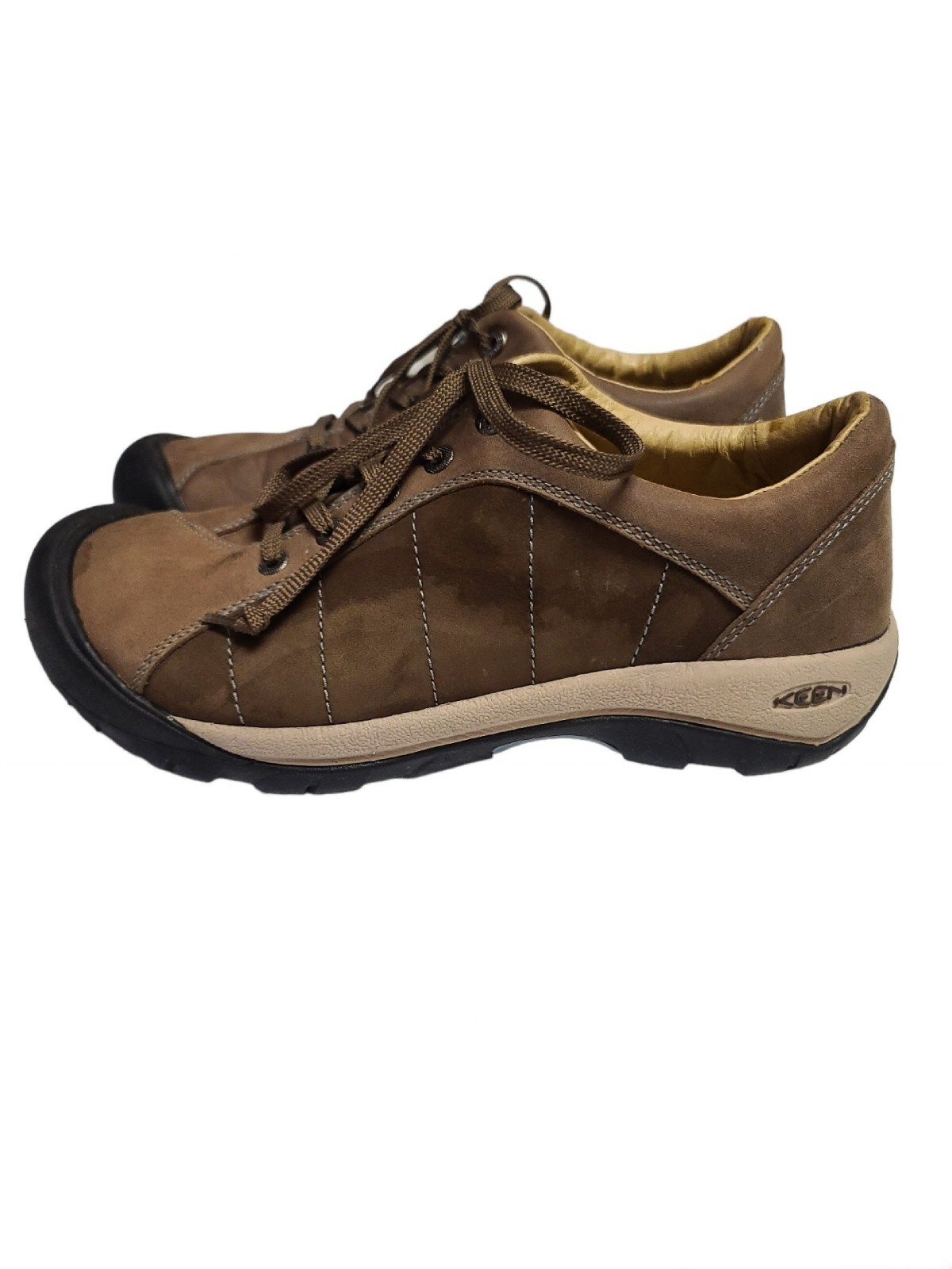 Scarpa Keen Presidio Oxford marrone pelle scamosciata impermeabile donna 10 escursionismo passeggio
