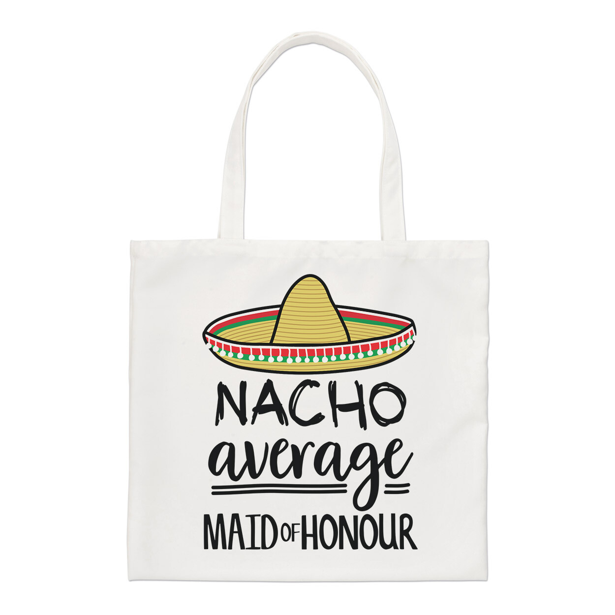 Nacho Average Maid Of Honour Regular Tote Bag Worlds Best Wedding Funny Shopper