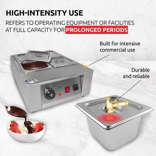 ALDKitchen Heavy-Duty Steam Table Tanks with Lids | Set of 4 | Each 1.5L - 第 2/9 張圖片