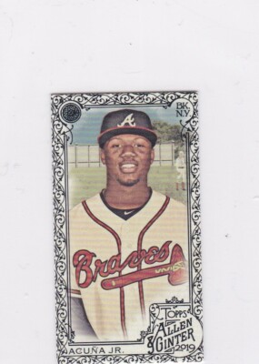 2019 Topps Allen & Ginter X【R Acuna Jr.】 LOT (2) RONALD ACUNA JR 2019 TOPPS ALLEN & GINTER #25 BRAVES