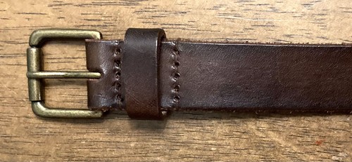 GAP Genuine Leather Brown Belt Youth/Kids Size 20-22 1”Wide Roller Buckle GUC - Picture 2 of 6