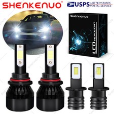 For Chrysler Lhs 1994-1997 6000k Led Headlights Fog Lights Bulbs Combo Kit C9b For Chrysler Lhs 1994-1997 6000k Led Headlights Fog Lights Bulbs Combo Kit C9b