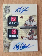 2020 SPECTRA RC DUAL PATCH AUTO GOLD VINYL NFL PLAYER'S VAUGHN JOHNSON 1/1 🔥🔥 