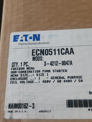 Eaton ECN0511CAA Non-Combination Starter 460V
