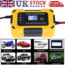 Car Battery Charger 12V 6A Fast Charger Automatic Smart Pulse Repair AGM/GEL UK