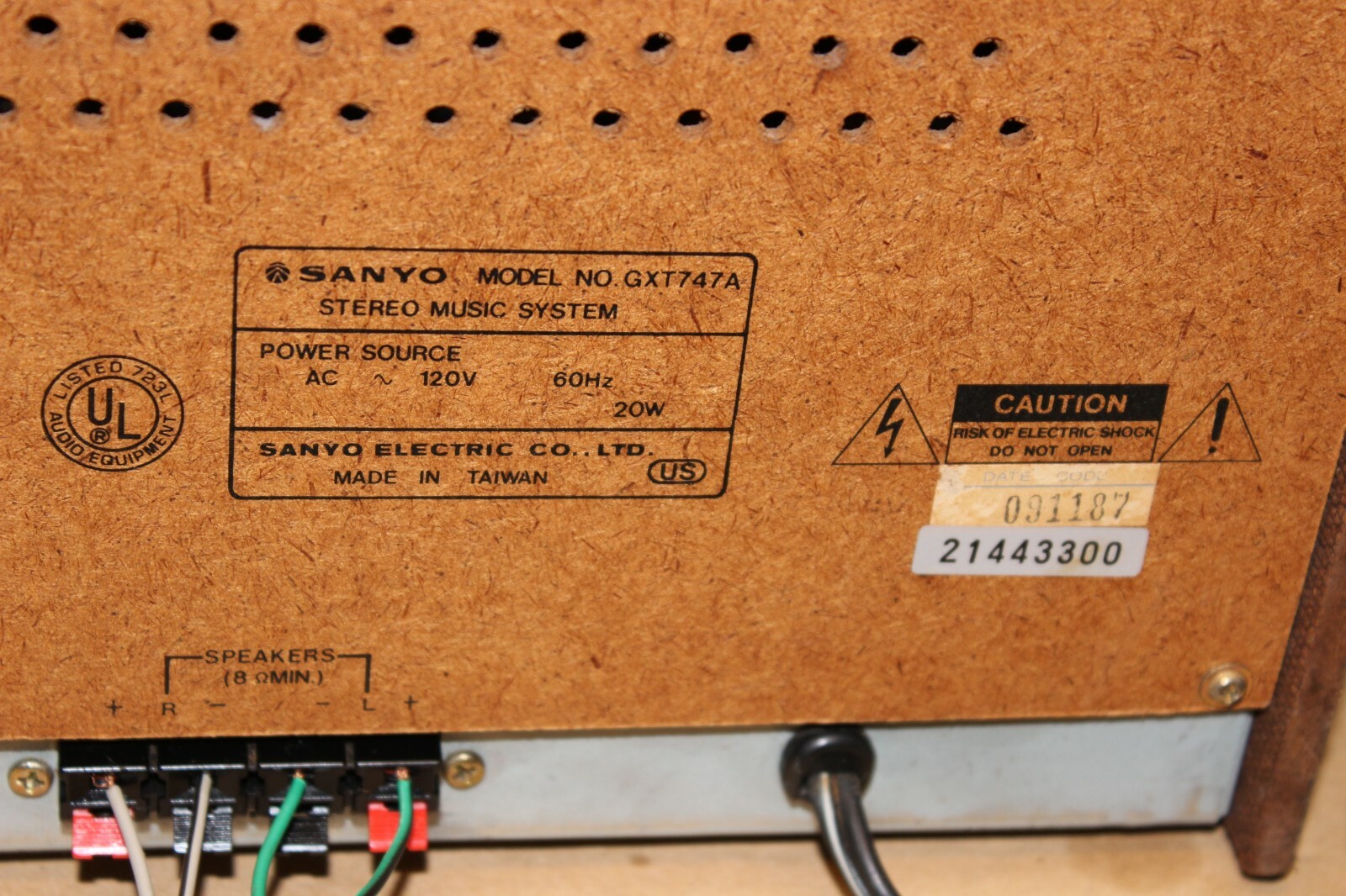 Vintage SANYO GXT-747A Stereo System 