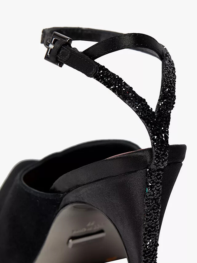 Reiss Kimberley Suede Ankle Strap Mules, Black, Multi Sizes (NEW, Boxed) RRP 180 image 3