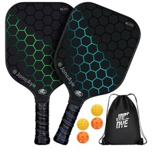 Pickleball Paddles Set of 4 or 2 Rackets with Balls and Bag, USAPA Approve