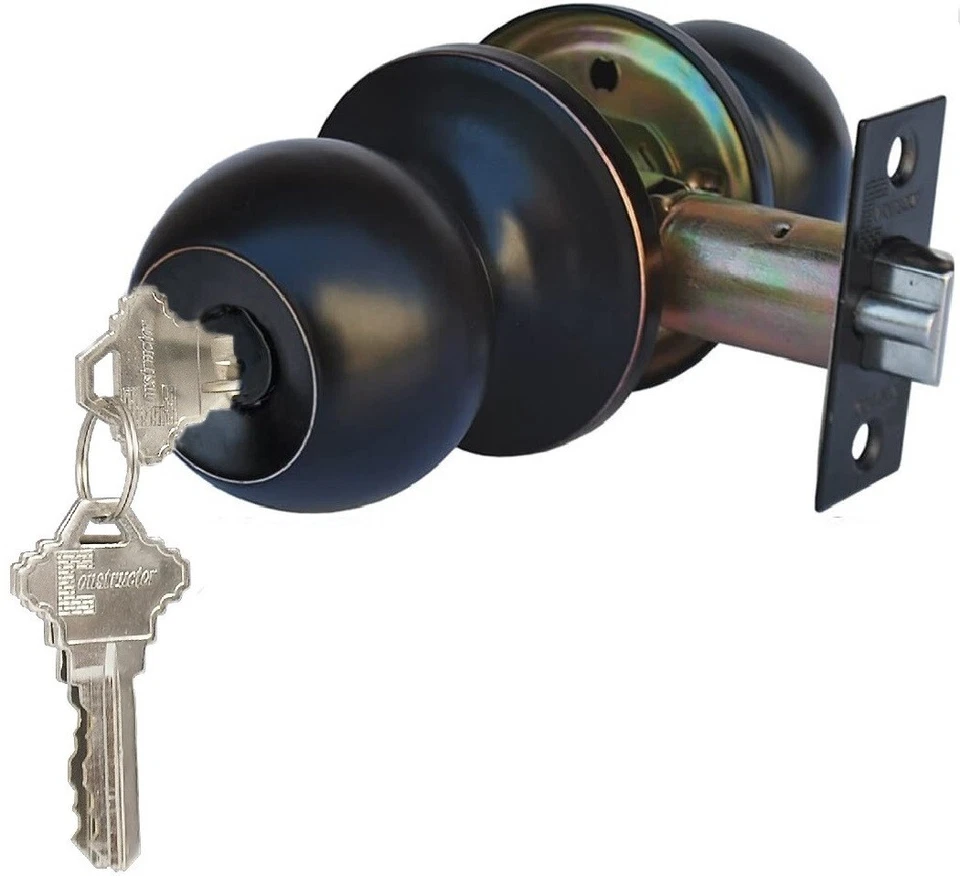 Constructor Chronos Door Entry Knob Handle Lockset Oil Rubbed Bronze Finish - Image 4 of 4