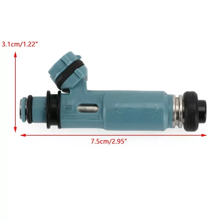 1PC 555cc Reman Fuel Injector for Denso 2004-2005 Mazda RX-8 1.3L 195500-4460 - Imagem 2 de 4