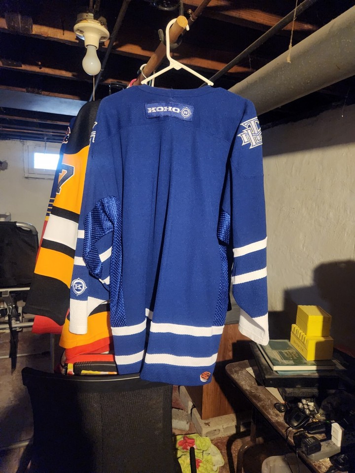 Vintage Toronto Maple Leafs KOHO Hockey Jersey Mens XL Blue White NHL