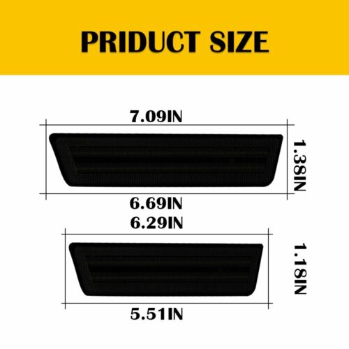 For Dodge Challenger 2008-2014 Smoked LED Front + Rear Side Bumper Marker Lights - Picture 2 of 12