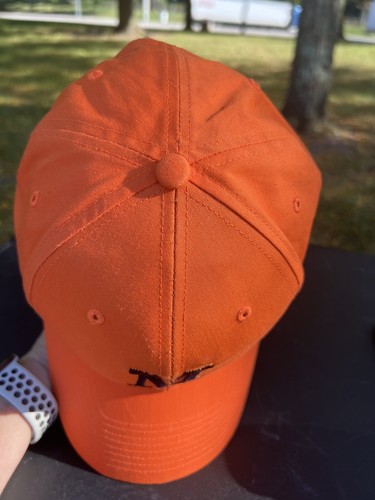 Orange Richardson brand snapback Cap Hat with Black Embroidered M Pro212 Med-LG - Picture 7 of 10