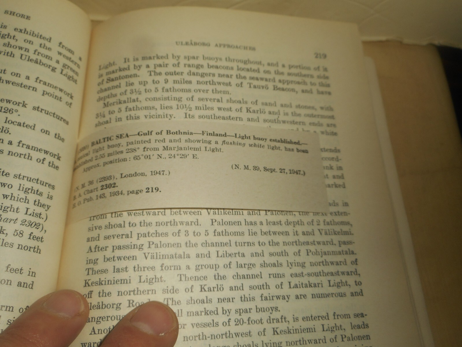 SAILING DIRECTIONS for the BALTIC Vol. 3 U.S. NAVY Hydrographic Office 1934 Book