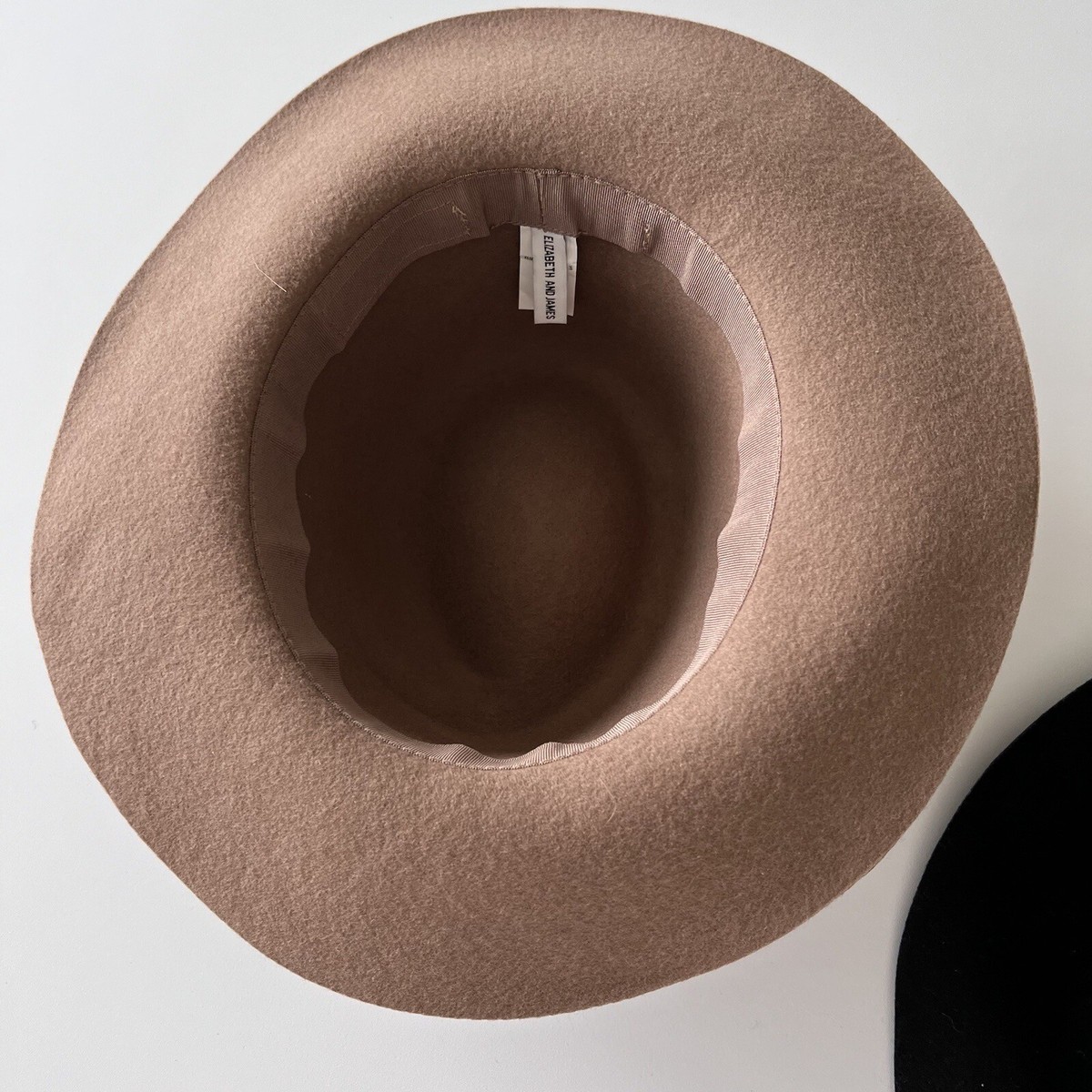 Elizabeth And James 100% Wool Felt Panama Fedora Hat Tan | eBay
