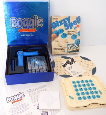 Vintage PB 1997 Boggle Deluxe Word Game Absolutely 100% Complete With BONUS Game