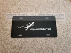 Audi gecko quattro Plate metal novelty vanity plate