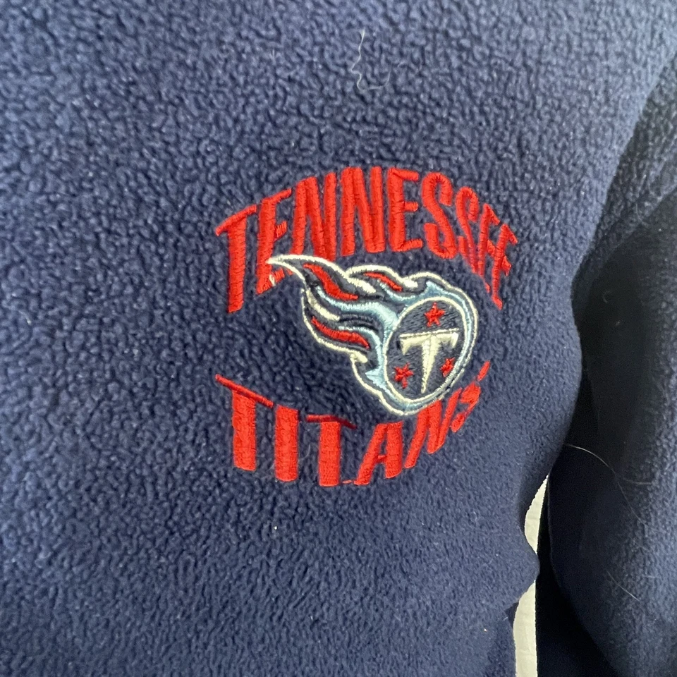 Chaqueta polar con cremallera Iron Knight Athletics para hombre azul Tennessee Titans mediana Foto 4 de 4