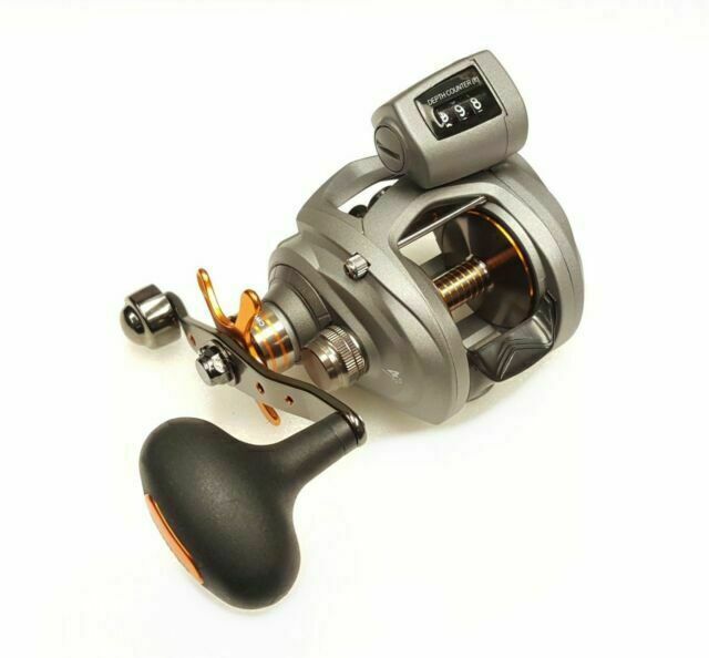 Okuma Cold Water CW-354DLX Low Profile Line Counter Reel Left-Hand Fishing  739998141746