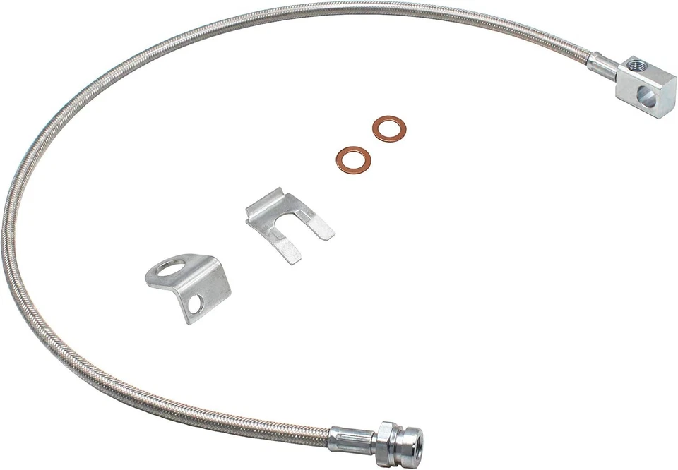 For 83-06 Jeep TJ YJ XJ Stainless Steel Extended Rear Brake Line 89703 Foto 2 de 4
