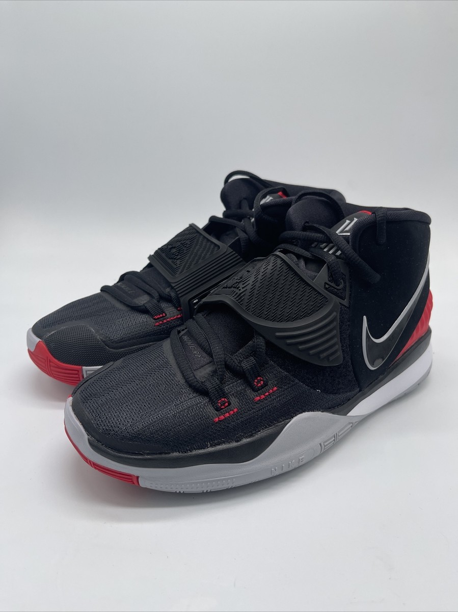 Nike Kyrie 6 GS Black Leather Mesh Basketball Shoes BQ5599
