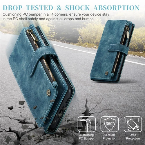 For Samsung S25 S24 S23 FE S22 S21 Detachable Magnetic Cover Leather Wallet Case - Picture 49 of 63