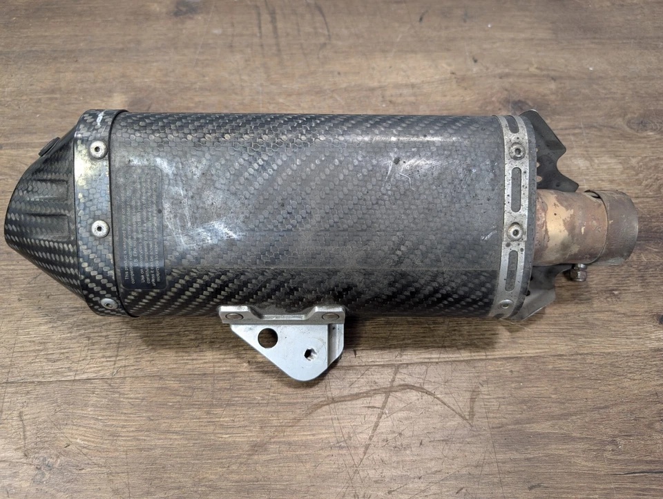 Yamaha YZF R6 2007 Yoshimura fibra de carbono TRC tubo de escape deslizable Mid Y Foto 3 de 4