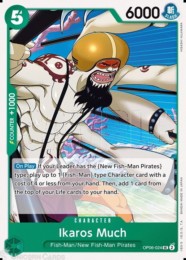OP06-024 Ikaros Much : Uncommon One Piece English TCG Card : OP06: Wings Of The