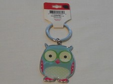 Colorful Owl Key Ring Brand New 3 1/2"
