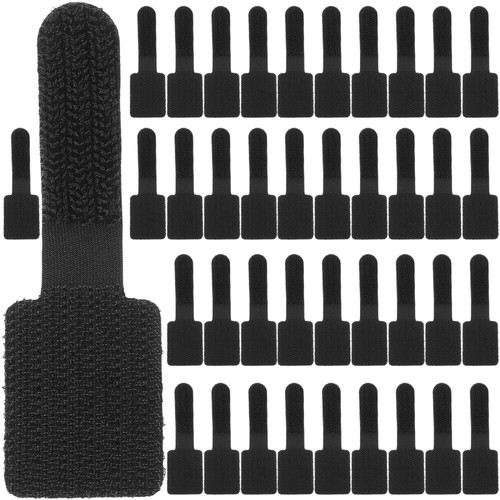 40 Pcs Self-adhesive Wire Manager Cord Organizer Wraps Reusable Cable Tie - Afbeelding 9 van 12
