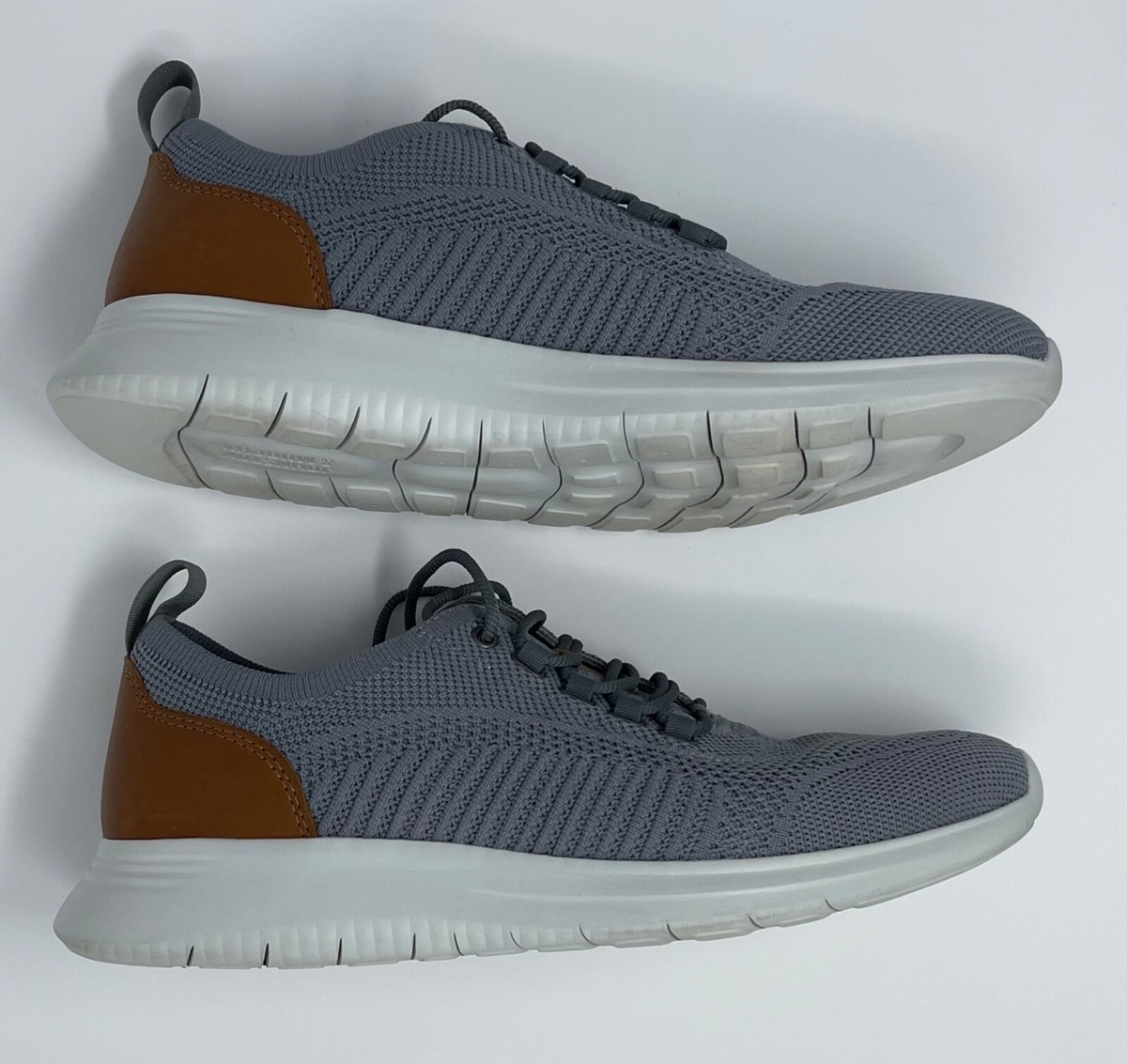 Johnston & Murphy Gray Knit Casual Shoes Mens Size 9.5 M | eBay display picture 2