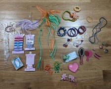 Girls Accessories Lot Pink Blue Orange Green Bracelet Hair Pony Clip Comb Ballet