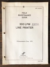 Dataproducts - 300 LPM Line Printer Field Maintenance Guide 1978 